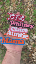 Load and play video in Gallery viewer, 3D Retro Personalized Name Acrylic Keychain