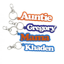 Load image into Gallery viewer, 3D Retro Personalized Name Acrylic Keychain - Baffle