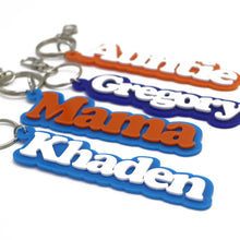 Load image into Gallery viewer, 3D Retro Personalized Name Acrylic Keychain - Baffle