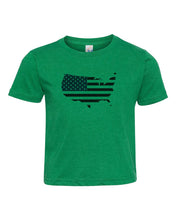 Load image into Gallery viewer, American Flag Map / Youth / Toddler Crew Neck - Baffle