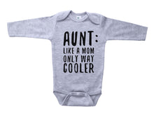Load image into Gallery viewer, AUNT: LIKE A MOM ONLY WAY COOLER - Basic Onesie - Baffle