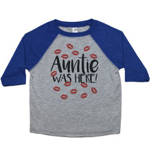Load image into Gallery viewer, Auntie Was Here - Toddler Raglan - Baffle