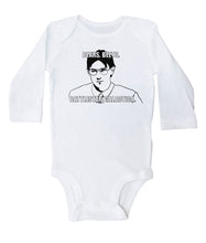 Load image into Gallery viewer, BEARS BEETS BATTLESTAR GALACTICA / The Office Inspired Baby Onesie - Baffle