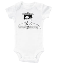 Load image into Gallery viewer, BEARS BEETS BATTLESTAR GALACTICA / The Office Inspired Baby Onesie - Baffle