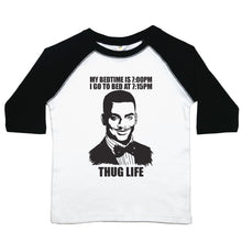 Load image into Gallery viewer, Bedtime Thug Carlton - Toddler Raglan T-Shirt - Baffle