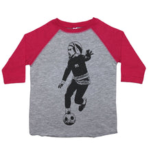 Load image into Gallery viewer, Bob Marley Soccer - Toddler Raglan T-Shirt - Baffle