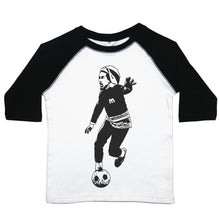 Load image into Gallery viewer, Bob Marley Soccer - Toddler Raglan T-Shirt - Baffle