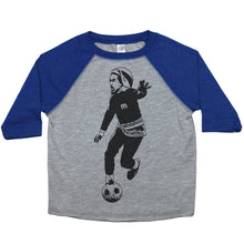 Load image into Gallery viewer, Bob Marley Soccer - Toddler Raglan T-Shirt - Baffle