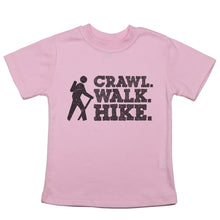 Load image into Gallery viewer, Crawl. Walk. Hike - Toddler T-Shirt - Baffle