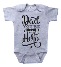 Load image into Gallery viewer, Dad You're My Hero (Bowtie) / Basic Onesie - Baffle