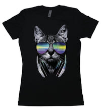 Load image into Gallery viewer, DJ Cat - Women's Boyfriend T-Shirt - Baffle