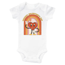 Load image into Gallery viewer, GROOVY CARTOON VALENTINE'S HEART - Basic Onesie - Baffle
