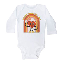 Load image into Gallery viewer, GROOVY CARTOON VALENTINE'S HEART - Basic Onesie - Baffle