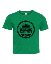 Load image into Gallery viewer, Happy Father's Day - Crown / Youth / Toddler Crew Neck - Baffle