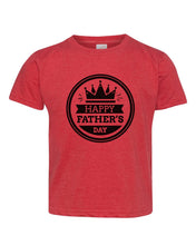 Load image into Gallery viewer, Happy Father's Day - Crown / Youth / Toddler Crew Neck - Baffle