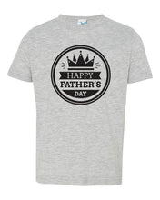 Load image into Gallery viewer, Happy Father's Day - Crown / Youth / Toddler Crew Neck - Baffle