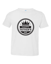 Load image into Gallery viewer, Happy Father's Day - Crown / Youth / Toddler Crew Neck - Baffle