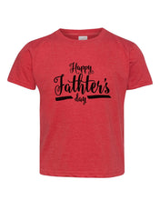 Load image into Gallery viewer, Happy Father's Day - Cursive / Youth / Toddler Crew Neck - Baffle