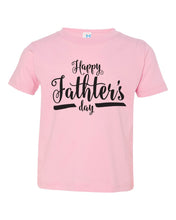 Load image into Gallery viewer, Happy Father's Day - Cursive / Youth / Toddler Crew Neck - Baffle