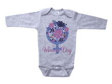 Load image into Gallery viewer, Happy Women's Day Flowers / Basic Onesie - Baffle