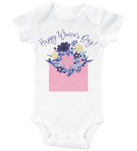 Load image into Gallery viewer, Happy Women's Day - Flowers in Envelope / Basic Onesie - Baffle