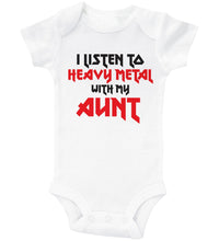 Load image into Gallery viewer, I LISTEN TO HEAVY METAL WITH MY AUNT - Basic Onesie - Baffle