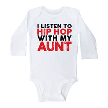 Load image into Gallery viewer, I LISTEN TO HIP HOP WITH MY AUNT - Basic Onesie - Baffle