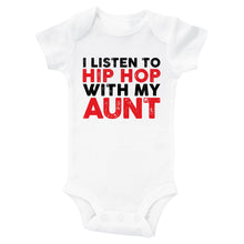 Load image into Gallery viewer, I LISTEN TO HIP HOP WITH MY AUNT - Basic Onesie - Baffle