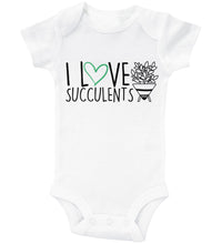 Load image into Gallery viewer, I LOVE SUCCULENTS - Basic Onesie - Baffle