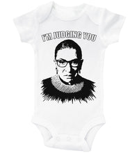 Load image into Gallery viewer, I'm Judging You - RBG Ruth Bader Ginsburg / Basic Onesie - Baffle