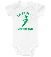 Load image into Gallery viewer, I&#39;m So Fly I Neverland - White/Gray Baby Onesie - Baffle Gear - Baffle
