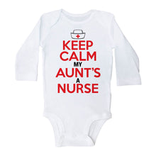 Load image into Gallery viewer, KEEP CALM MY AUNT'S A NURSE - Basic Onesie - Baffle