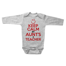 Load image into Gallery viewer, KEEP CALM MY AUNT'S A TEACHER - Basic Onesie - Baffle
