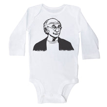 Load image into Gallery viewer, Larry David - Long Sleeve Baby Onesie - Baffle