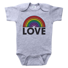 Load image into Gallery viewer, LOVE / Rainbow Love Baby Onesie - Baffle