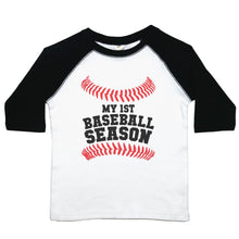 Load image into Gallery viewer, My First Baseball Season - Toddler Raglan T-Shirt - Baffle