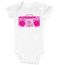 Load image into Gallery viewer, PINK BOOMBOX / 90'S Inspired Baby Onesie - Baffle