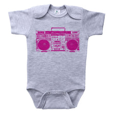 Load image into Gallery viewer, PINK BOOMBOX / 90'S Inspired Baby Onesie - Baffle