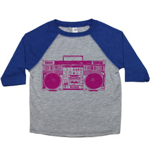 Load image into Gallery viewer, Pink Boombox - Toddler Raglan T-Shirt - Baffle