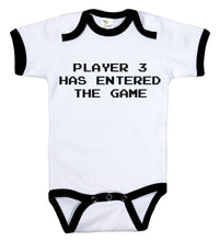 Load image into Gallery viewer, Player 3 Has Entered The Game / Video Game Ringer Onesie - Baffle