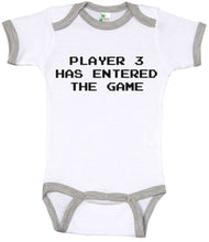 Load image into Gallery viewer, Player 3 Has Entered The Game / Video Game Ringer Onesie - Baffle