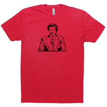 Load image into Gallery viewer, Ron Burgundy - Adult Unisex T-Shirt - Baffle