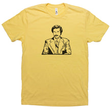 Load image into Gallery viewer, Ron Burgundy - Adult Unisex T-Shirt - Baffle