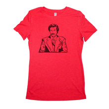 Load image into Gallery viewer, Ron Burgundy - Adult Women's T-Shirt - Baffle