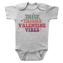 Load image into Gallery viewer, THICK THIGHS VALENTINES VIBES - Basic Onesie - Baffle