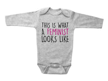 Load image into Gallery viewer, THIS IS WHAT A FEMINIST LOOKS LIKE / Basic Unisex Onesie - Baffle
