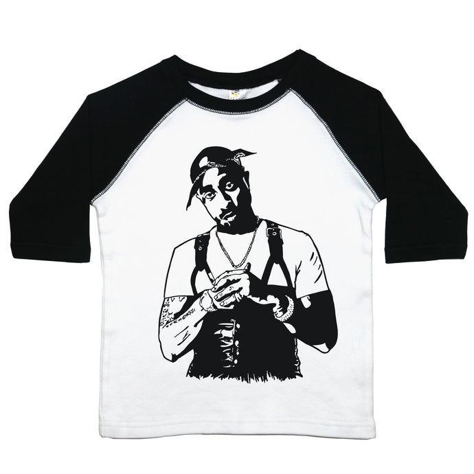 Tupac - Toddler Raglan T-Shirt - Baffle