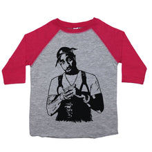 Load image into Gallery viewer, Tupac - Toddler Raglan T-Shirt - Baffle