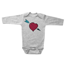 Load image into Gallery viewer, VALENTINE'S HEART PIERCED WITH ARROW - Basic Onesie - Baffle