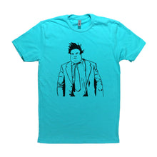 Load image into Gallery viewer, Tahiti Blue Adult Unisex T-Shirt with Chris Farley Graphic
